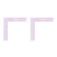 thumbnail image 1 of jesticaly L-square Ruler with Scale Garment Sewing Measuring DIY Crafts Tools Handicraft Accessory Household Professional 20x4cm 2Set, 1 of 6