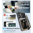 thumbnail image 3 of Funda de teléfono BXYJY para Samsung Galaxy S25 Wallet RFID negra, 3 of 7