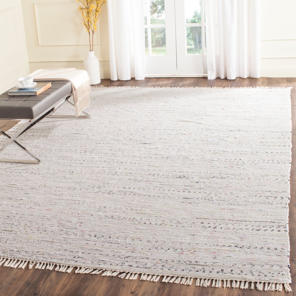 Safavieh Rag Rug Collection Striped Transitional Area Rug, White