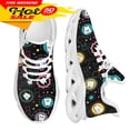 thumbnail image 1 of Zapatos planos con estampado de dibujos animados para mujer, zapatillas informales de malla transpirable, cómodas para el trabajo, 1 of 6