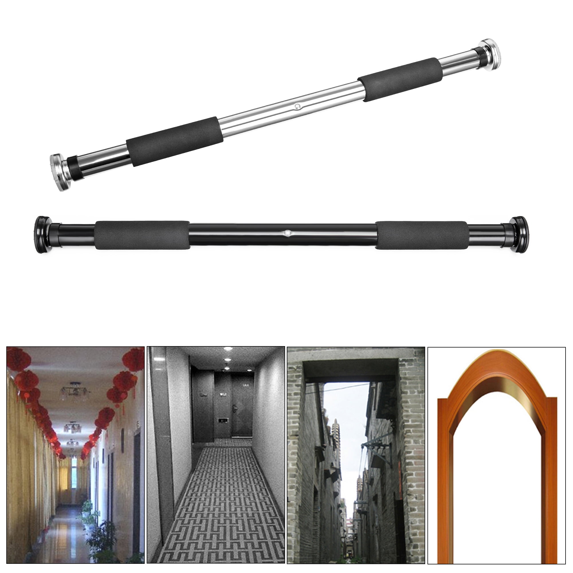 Set of 2, 24.4''39.4'' Home Door Exercise Bar Indoor Pull Up Bar