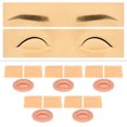 thumbnail image 4 of Piel de Práctica de Tatuaje 3D Microblading para Cejas Delineador de Ojos Labios Labios Falsos de Silicona Suave con Dientes Entrenamiento de Maquillaje Cosmético para ANGGREK Otros, 4 of 8