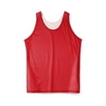 thumbnail image 4 of Ma Croix Men's Reversible Basketball Jersey Premium Moisture Wicking Mesh Practice Tank Top Medium, Red, 4 of 8
