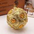 thumbnail image 2 of Gibobby Glitter Christmas 8CM Adornos Ornamento Árbol de Navidad Decoración Rhinestone Decoración y(Gold), 2 of 2