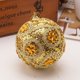 thumbnail image 2 of Gibobby Glitter Christmas 8CM Adornos Ornamento Árbol de Navidad Decoración Rhinestone Decoración y(Gold), 2 of 2