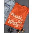 thumbnail image 3 of Do What Makes You Happy! Shaped T-Shirt Women -Image by Shutterstock, Female Large, 3 of 4