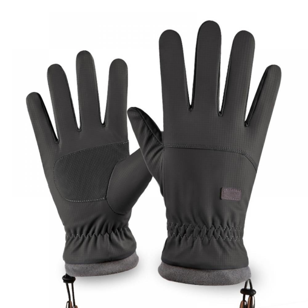 Winter Gloves Villus Outdoor Thick Warm Cold Weather Windproof Rider Skiing Large 