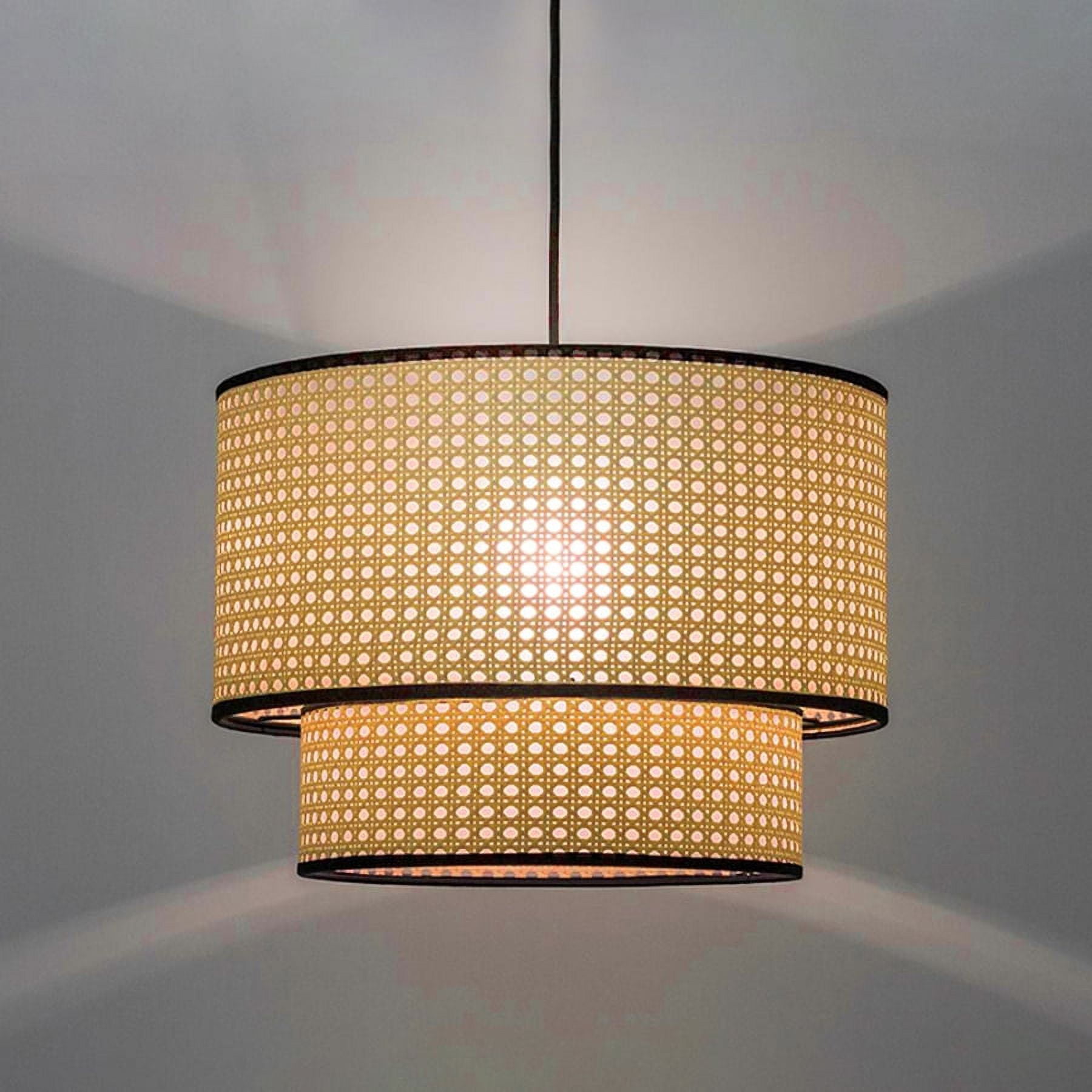 Arturesthome Mid Century Hand-Woven Pendant Light Rattan Lighting Fixtures