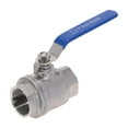 thumbnail image 1 of Female Stainless Steel SS304 2P Full Port Ball Valve With Vinyl Handle Thread Valves,Max 1000psi ON-OFF Plumbing Supply ,Easy to Install, 1 of 6