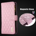 thumbnail image 6 of Wallet with [RFID Blocking] [9 Card Slots ] Zipper Pocket Galaxy S20 Ultra Premium Soft PU Leather Magnetic Flip Folio with Wrist Strap Kickstand Protective Cover for Samsung Galaxy S20 Ultra,
Pink, 6 of 7