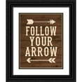 thumbnail image 1 of Robinson, Tamara 12x14 Black Ornate Wood Framed with Double Matting Museum Art Print Titled - Follow Your Arrow, 1 of 4