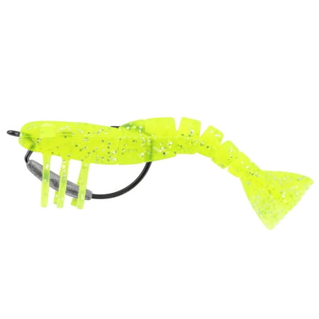 Tsunami 3 Tough Tail Shrimp Softbait Chartreuse