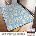 thumbnail image 3 of Light Blue Daisy Flower Pattern Door Rugs,Washable Non Slip Door Mats Indoor,Decorative Door Mats,Entry Mat Indoor for Entrance,Bedroom,Kitchen,Bathroom,20"x32", 3 of 6