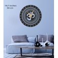 thumbnail image 4 of Om Mandala Minimalist Wooden Wall Clock - Modern Oversize Wood Clock - Large Wall Clock - Wall Clock Unique - Retro Wall Clock - Wood Clock, 4 of 5
