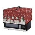 thumbnail image 2 of FOR U DESIGNS Snowmen Snowflake Print Microwave Oven Cover Dust-Proof Microwave Oven Grill Covers Protector with Top Handle, Foldable Small Appliance Covers Christmas Decor in Home and Office-L, 2 of 8