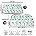 thumbnail image 3 of Haiem Turtles And Seahorses Car Windshield Sun Shade - Blocks UV Rays Sun Visor Protector, Sunshade to Keep Your Vehicle Cool, Universal Fit SUV Van Sedan-Small, 3 of 7