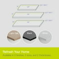 thumbnail image 5 of Delta Floating Wall Shelves 2 Pack- White - 24 in x 8 in x .5 in - Reforested Wood Shelves, 5 of 8