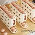 thumbnail image 3 of 30 Huevos Soporte Para Huevos Con Ruedas Para Refrigerador Organizador Automático De Huevos Con Ruedas Estante Para Huevos De 4 Niveles Ahorro De Espacio Dispensador De Huevos De, 3 of 7