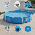 thumbnail image 6 of Airfind 12ft x 30in Round Above Ground Swimming Pool with Iron Frame & Pool Cover, 3-Layer PVC Mesh, Blue, 6 of 10