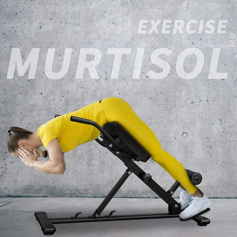 Murtisol Adjustable Roman Chair Back Hyper extension Bench for