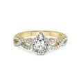 thumbnail image 3 of 1 Carat IGI Certified Pear Shape Lab Grown Diamond Engagement Ring | 14K Yellow Gold | Lorene Twisted Shank Lab Diamond Ring | FG-VS1-VS2 Quality Friendly Diamonds, 3 of 5