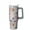 Grey, variant on 30 oz Santa Snowflake Christmas Tumbler with Handle and Straw, Stainless Steel Insulated Cup 30 oz, Leak Proof Holiday Mug, Winter Gift