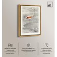 thumbnail image 2 of Le Flammant Flamingo by Edouard Travies Canvas Retro Japanese Art Prints by Art Remedy, Gold Frame, 30" x 45", 2 of 7