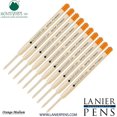 thumbnail image 1 of Lanier Combo Pack - 10 Pack -Monteverde SoftRoll Ballpoint P13 Paste Ink Refill Compatible with most Parker Style Ballpoint Pens - Orange (Medium Tip 0.7mm), 1 of 3
