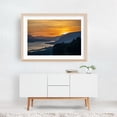 thumbnail image 5 of Sunrise Over the Gorge - Corbett Oregon Photography Sunset Landscape Scenic Nature Water Mountain Silhouette Oak Framed Wall Art Print 12 x 18 inches, 5 of 6