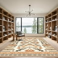 thumbnail image 2 of ODIKA 3'x5' Machine Washable Non-Slip Area Rug, Aztec Beige High Traffic Rug, Beige, 1058600, 2 of 7
