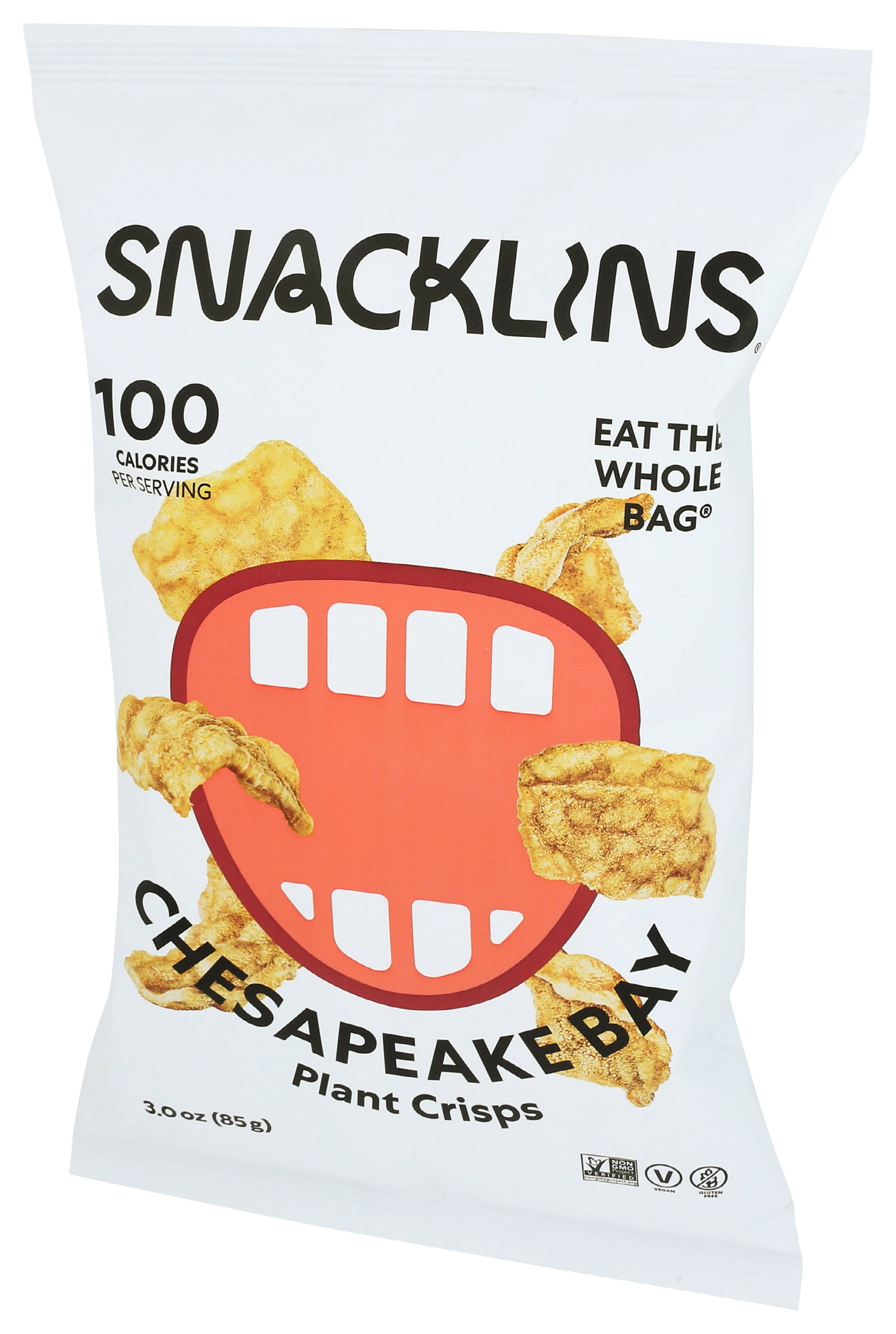 (Pack of 12), Snacklins Chesapeake Bay Plant Crisps, 3 oz
