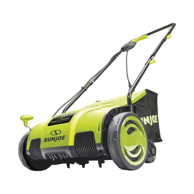 Sun Joe 12.6 Electric Push Lawn Dethatcher Scarifier 12 Amps Adjustable Cutting Height