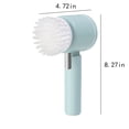 thumbnail image 2 of Cleaning Supplies Handheld Spin Scrubber,Electric Horsepower Shower Scrubber for Cleaning,Cordless Power Cleaning Brush with 3 Replaceable Brush Heads for Kitchen Dishes Tub Sink Tile, 2 of 8