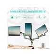 thumbnail image 4 of Amer Mounts Hydra HYDRA3XL Flat or Curved Display Clamp Desk Mount White/Black, 4 of 5