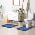 thumbnail image 5 of Toilet Rug Set Non-Slip Bathroom Rugs Soft Plush Machine Washable Contour Bath Mat Leo Of Zodiac 24x20/24x16, 5 of 9