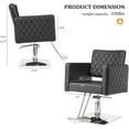 thumbnail image 2 of UBesGoo Hydraulic Salon Chair with Memory Foam Seat, Adjustable Height, Black, 2 of 9