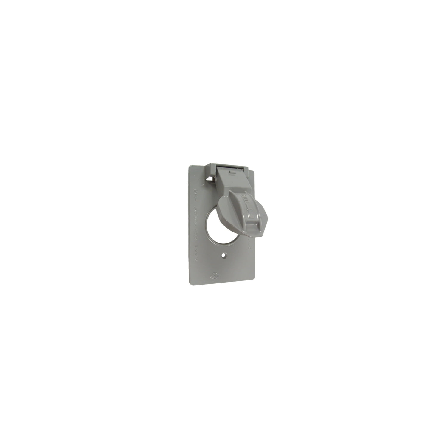 Bell Outdoor 5155-5 Gray 1-Gang Vertical Device Receptacle Weatherproof Cover 