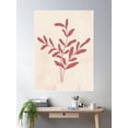 thumbnail image 2 of Red Leaves 2 Poster Wall Art, Modern Wall Decor For Living Room Bedroom, 24x36 UNFRAMED, 2 of 3