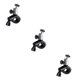 thumbnail image 1 of Naiovety Soporte de barra delantera para manillar de bicicleta de 360 °, abrazadera de montaje para cámara, montaje en Rack Plata 3Conjunto, 1 of 6