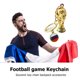thumbnail image 4 of Modelo de bandera nacional Llavero Llaveros de fútbol portátiles Regalos para niños (Francia) Ndcxsfigh Para Estrenar, 4 of 6