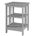 thumbnail image 1 of Convenience Concepts 203385GY Table d'Appoint Intérieur en Bois avec Étagères, Gris, 1 of 6