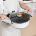 thumbnail image 4 of Pot Cover Cap Cloth Printed Pot Handle Gloves Heat Insulating Triangular Pot Cap Kitchen Gadgets Multiple Purpose Can Be Hung, 4 of 6