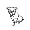thumbnail image 1 of Minimalist Dog Sculptures Bedroom Office Bookshelf Figurines Decor Statue    Note:, 1 of 9