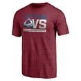 thumbnail image 2 of Men's Burgundy Colorado Avalanche Core Hometown Tri-Blend T-Shirt, 2 of 3