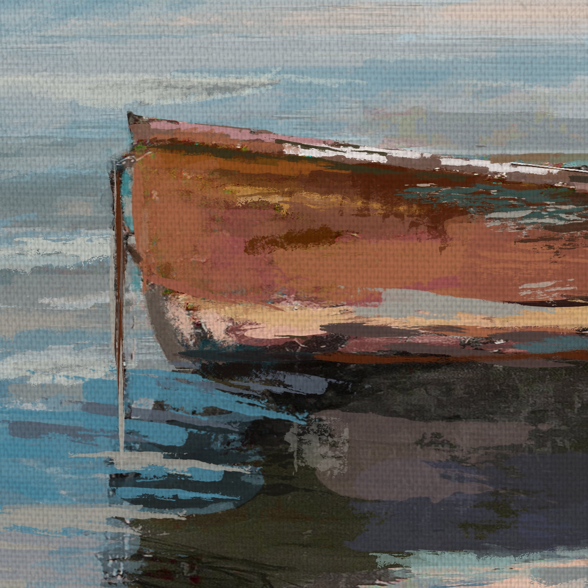 Masterpiece Art Gallery Boats Off Duty II by Studio Arts Canvas Art Print 30" x 40"