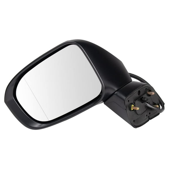 TRQ Mirror Power Heated Aspherical Glass Smooth Black Driver LH for 14-15 Civic MRA07037