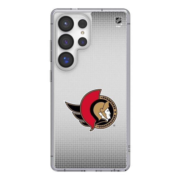 Ottawa Senators Linen Logo Galaxy Clear Case