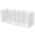 thumbnail image 3 of vidaXL Gabion Basket Rectangular, Galvanized Steel, Gabion Raised Bed, 141.7"x35.4"x19.7", 3 of 29