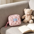 thumbnail image 5 of Cute Sanitary Napkin Storage Bag Quilted, Portable Mini Pouch for Tampons and Cosmetics, Cotton Period Organizer for School and Travel, Compact Makeup Bag for Daily Commute and Gym, 5 of 6