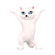 thumbnail image 2 of Decoración de escultura de de adorno de estatuilla de gatos lindos paquete de 2 Sunnimix Escultura de estatua de gato, 2 of 7